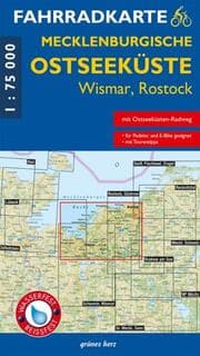 Cover von Fahrradkarte Mecklenburgische Ostseeküste Wismar, Rostock