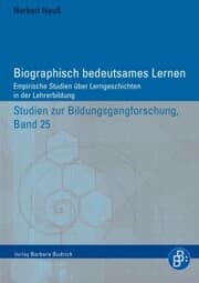 Cover von Biographisch bedeutsames Lernen