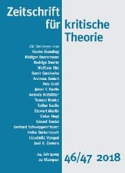 Cover von Zeitschrift für kritische Theorie / Zeitschrift für kritische Theorie, Heft 46/47
