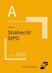 Cover von Aufbauschemata Strafrecht/StPO