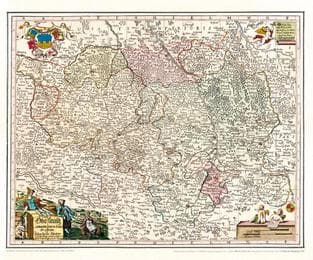 Cover von Historische Karte: Oberlausitz 1727