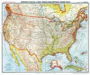 Cover von Historsiche Karte: VEREINIGTE STAATEN von Nord-Amerika (USA), Cuba, Portorico und Bahama-Inseln - um 1903 [gerollt]