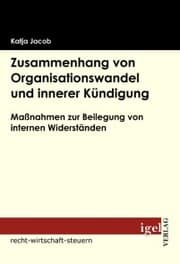 Cover von Zusammenhang von Organisationswandel und innerer Kündigung