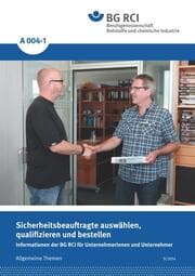 Cover von A 004-1 Sicherheitsbeauftragte auswählen, qualifizieren und bestellen
