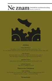 Cover von NeZnam - Zeitschrift für Anarchismusforschung 13