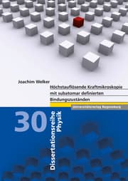 Cover von Höchstauflösende Kraftmikroskopie mit subatomar definierten Bindungszuständen