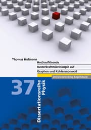 Cover von Hochauflösende Rasterkraftmikroskopie auf Graphen und Kohlenmonoxid