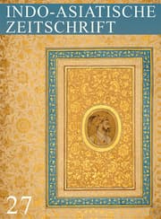 Cover von Indo-Asiatische Zeitschrift