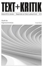 Cover von TEXT + KRITIK Sonderband 10 - Poetik des Gegenwartsromans