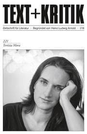 Cover von TEXT + KRITIK 221 - Terézia Mora