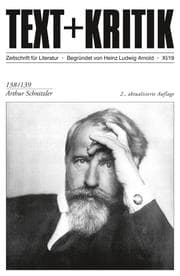 Cover von TEXT + KRITIK 138/139 - Arthur Schnitzler