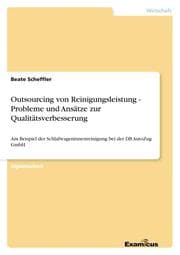 Cover von Outsourcing von Reinigungsleistung - Probleme und Ansätze zur Qualitätsverbesserung