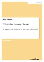 Cover von CDS-Implied vs. Agency Ratings