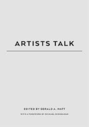 Cover von Artists talk
