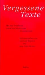 Cover von Vergessene Texte. Mit den Propheten durch das Kirchenjahr
