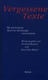 Cover von Vergessene Texte. Mit den Psalmen durch das Kirchenjahr