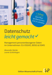 Cover von Datenschutz - leicht gemacht