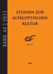 Cover von Studien zur Altägyptischen Kultur Band 44
