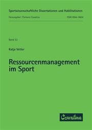 Cover von Ressourcenmanagement im Sport