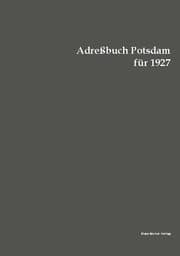 Cover von Adreßbuch Potsdam für 1927