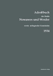 Cover von Adreßbuch der Städte Nowawes und Werder für 1934