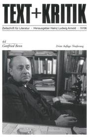 Cover von Gottfried Benn