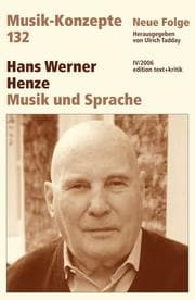 Cover von Hans Werner Henze - Musik und Sprache