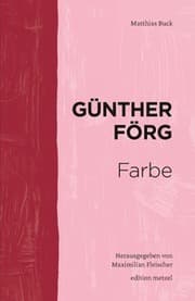 Cover von Günther Förg - Farbe