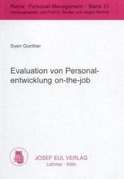 Cover von Evaluation von Personalentwicklung on-the-job
