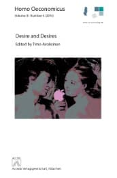 Cover von Homo Oeconomicus 31(4)