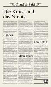 Cover von Die Kunst und das Nichts