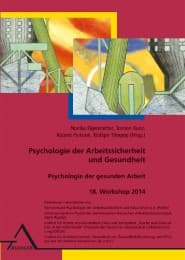 Cover von Psychologie der Arbeitssicherheit und Gesundheit