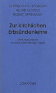 Cover von Zur kirchlichen Erbsündenlehre