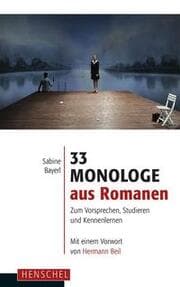 Cover von 33 Monologe aus Romanen