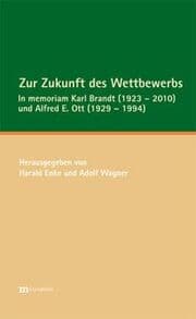 Cover von Zur Zukunft des Wettbewerbs