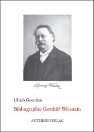 Cover von Bibliographie Gotthilf Weisstein