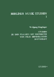 Cover von Studien zu den Psalmen mit Orchester von Felix Mendelssohn Bartholdy