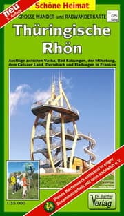 Cover von Große Radwander- und Wanderkarte Thüringische Rhön