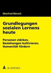 Cover von Grundlegungen sozialen Lernens heute