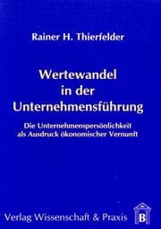 Cover von Wertewandel in der Unternehmensführung.