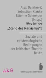 Cover von Was ist der 'Stand des Marxismus'?