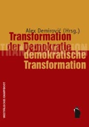 Cover von Transformation der Demokratie - demokratische Transformation