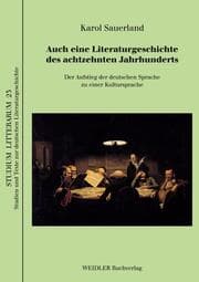 Cover von Auch eine Literaturgeschichte des achtzehnten Jahrhunderts