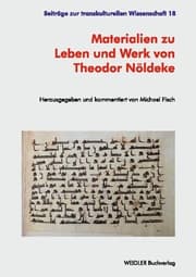 Cover von Materialien zu Leben und Werk von Theodor Nöldeke