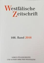 Cover von Westfälische Zeitschrift 166. Band 2016