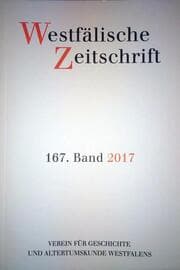 Cover von Westfälische Zeitschrift 167. Band 2017