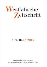 Cover von Westfälische Zeitschrift 169. Band 2019