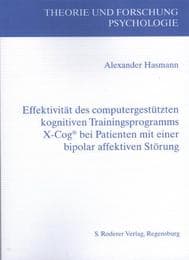 Cover von Effektivität des computergestützten kognitiven Trainingsprogramms X-Cog bei Patienten mit einer bipolar affektiven Störung