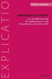 Cover von Minimalistische Poetik