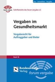 Cover von Vergaben im Gesundheitsmarkt